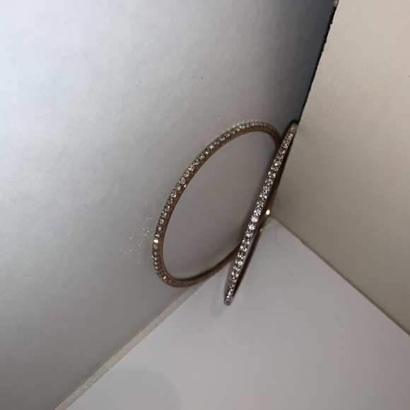 Diamond Rose Gold Bangles - Picture 3 of 3